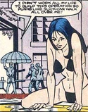 It's like a panel from Mark Trail, except the girl would be a giant chipmunk or something.