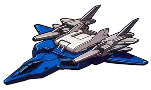 Little known fact: His default mode is actually a pair of legs and this jet fighter just a cunning disguise.