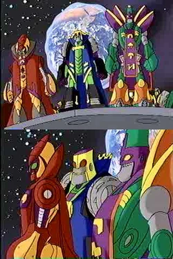 Leading the Go-Bots nets you nifty robes.