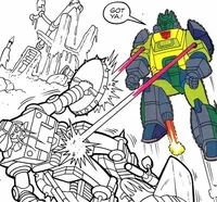 In the Special Edition Wreck-Gar shoots first.