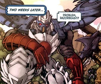 "Problem, Razorbeast?""Yeah. We have no idea who the hell you are."