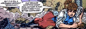 The doctor may be the only being in the universe to be unimpressed when Megatron fires a plasma blast at her.