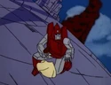 Powerglide starts the drag race by throwing down his handkerchief.