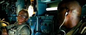 "Uh, Sarge, you're leaking brain fluid..."