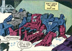 This'd be funnier if they were the Autobot Headmasters.