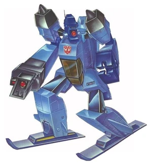 Whirl enjoys making hand puppets in his own image.