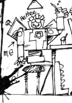 Me Grimlock draw self-portrait.