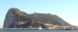 The Rock of Gibraltar, West Side town area.