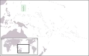 Map with location of Mariana Islands.