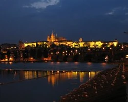 Hradcany Castle at night - GORGEOUS