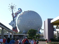 The Epcot Center at Disneyworld, Orlando, Florida.