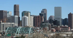Skyline of Denver, Colorado.