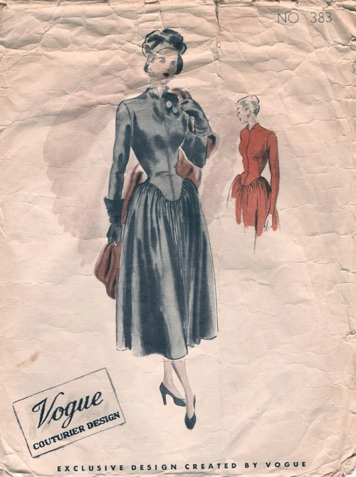 Vogue 383 - Vintage Sewing Patterns :  vintagepatterns dress patterns high neck