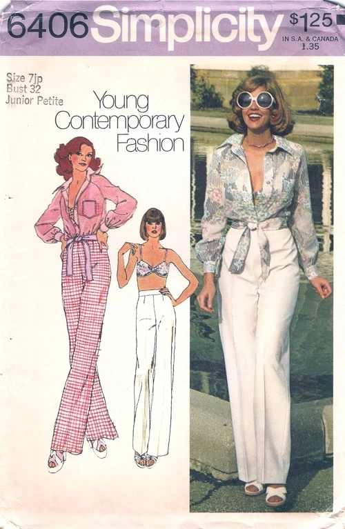 Simplicity 6406, copyright 1974.