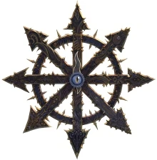 Symbol of Chaos under the influence of Tzeentch