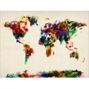 Abstract-painting-world-map