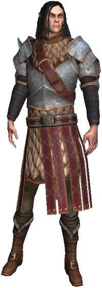 in battle gear