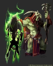 Un orc necromancien