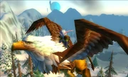 Elfe de la Nuit chevauchant un Griffon