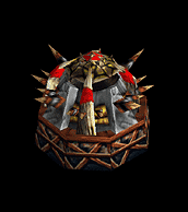 The orc burrow as seen in Warcraft III