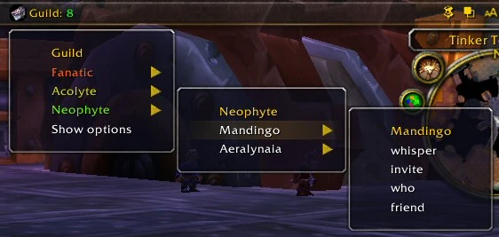 TitanGuild right click menu 2