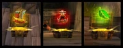 Battleground buffs from left to right: Speed boots, Berzerking, Restoration