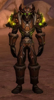 Male night elf wearing complete "Demon stalker Armor"