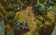 Halaa, map with icons