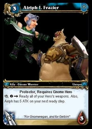 My gnome,Magistrate Airiph J. Frazier, in TCG form made by IbbertTheGnome!