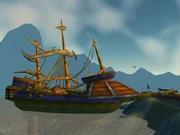 The Bleeding Sparrow docked in Theramore