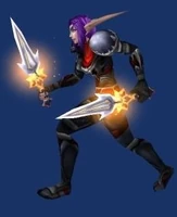 Shadowsong's Sorrow, wielded by a Rogue.