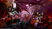 Presumed leaders of the Illidari - Illidan, Kael'thas, Lady Vashj and Akama.