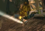 Evil being cleansed from Jarl.