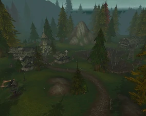 The nowadays shabby settlement of Tarren Mill.