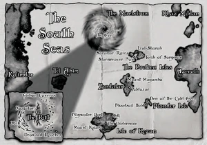 The South Seas and belonging areas.