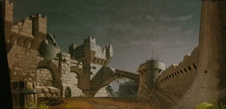 Concept art of  Tol Barad in The Art of World of Warcraft.