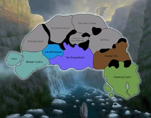 Layout map of initially planned zones in Northrend