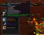 The talisman being looted
