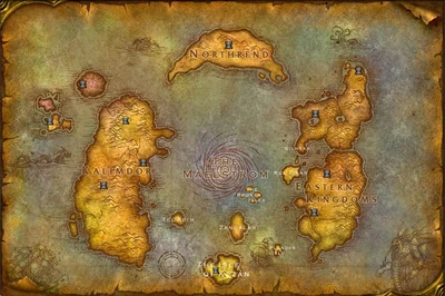 The WoW map as of this expansion