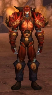 Male Night Elf wearing complete "Gronnstalker's Armor"