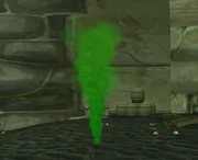 A Green Smoke Flare