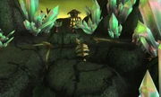 "His titanic skeleton remains... ...(apparently where Gorefiend slew him)"