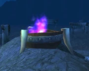 A flame in the middle of nowhere.