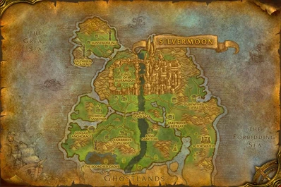 Map of Eversong Woods.