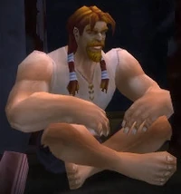 Image of Caged human male
