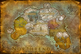 Layout of zones in Northrend