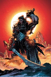 Lo'Gosh during his time as a gladiator, wearing a belt which had formerly belonged to Anduin Lothar