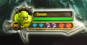 An outdated Death Knight character portrait, displaying a combination of six runes and the currently accumulated Runic Power.