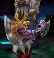 Closeup of the Scythe of the Unseen Path