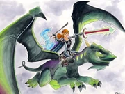 Ketta on a Netherdrake